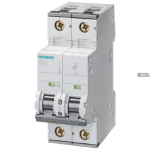 Siemens 5SY6206-6 &mdash; Miniature Circuit Breaker 5SY6 2P 6A B Curve 6kA
