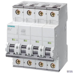 Siemens 5SY6432-7 &mdash; Miniature circuit breaker 400 V 6 kA, 4-pole, C, 32 A, D=70 mm