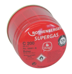 C 200 Supergas gas cartridge, 190 ml, Rothenberger, 35901-B