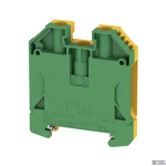Weidm&uuml;ller 1010400000 &mdash; PE Terminal Block Screw connection, Green/yellow, 16 mm&sup2;, 1000 V Conn 2 Levels 1, TS 35, Wemid
