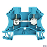 Weidm&uuml;ller 1020280000 &mdash; Feed-through terminal block, Screw connection, blue, 6 mm&sup2;, 41 A, 800 V, Number of connections: 2