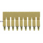 Weidm&uuml;ller 1054360000 &mdash; Terminal Block Cross-Connector when screwed in, yellow, 32 A Poles 9 P 5.10 Ins Yes W 7 mm