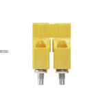 Weidm&uuml;ller 1055260000 &mdash; Terminal Block Cross-Connector when screwed in, yellow, 101 A Poles 4 P 11.90 Ins Yes W 10.4 mm