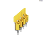Weidm&uuml;ller 1055460000 &mdash; Terminal Block Cross-Connector when screwed in, yellow, 112 A Poles 4 P 16.00 Ins Yes W 9.85 mm