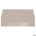 Weidm&uuml;ller 1068300000 &mdash; Terminal Block End Plate dark beige H 65 mm W 1.5 mm, Wemid Snap No