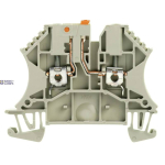 Weidm&uuml;ller 1855610000 &mdash; Test-Disconnect Terminal Block Screw connection, dark beige, 2.5 mm&sup2;, 24 A, 500 V Conn 2 Levels 1