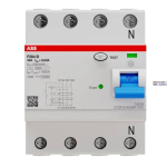ABB 2CSF204568R1400 &mdash; F204 B-40/0.03 Residual Current Circuit Breaker 4P B type 30 mA
