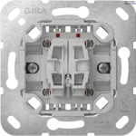 Gira 312800 &mdash; Insert Pushbutton Switch 10 AX 250 V~2-Way Switch, 2-Gang koos Mounting Claws