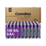 Ultra Alkaline baterijas, AAA, B100, CAMELION, 100 tk, 44-1-AAAB100