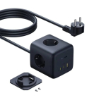 Baseus EnerFill FA11 Cube jagaja 3AC+1U+1C 67W 1.5m EU Cosmic Black, E00082100123-00