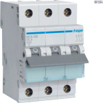Hager MCN300 &mdash; Miniature Circuit Breaker 3P, 6 kA C-0.5 A, 3M