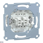 Schneider Electric MTN3115-0000 &mdash; Installation Switch Merten Aquadesign 1P, 250 V, Two-circuit Switch Insert 1 Pole, Flush-mounted, 10 AX, AC 250 V, screwless terminals