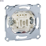 Schneider Electric MTN3156-0000 &mdash; Push-Button Merten Aquadesign 1P, 10 A, 250 V, Insert Two-way 1 Pole, Flush-mounted, 10 A, AC 250 V, screwless terminals