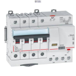 Legrand 411201 &mdash; Residual Current Circuit Breaker koos Overcurrent Protection DX3 4P, 40 A, 6000 A, 10 kA, 400 V, 6 kA, 30 mA