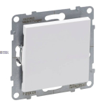 Legrand 721101 &mdash; One-Way Switch Suno White, 10 A, 250 V, IP20, IK04
