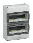 Spelsberg 73342801 &mdash; Small Distribution Board AK 28, 400 V AC, 28 moodulid, 2 Rows, IP65, IK08, 315 &times; 450 &times; 155 mm, Pre-Mounted