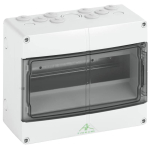 Spelsberg 73541201 &mdash; Small Distribution Board AK 12, 400 V AC, 12 moodulid, 1 Row, IP65, IK07, 250 &times; 200 &times; 122 mm, Pre-Mounted