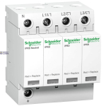 Schneider Electric A9L65601 &mdash; Surge Arrester koos Pluggable Cartridge Acti9 iPRD iPRD65r, 3P+N, 350 V, White (RAL 9003)