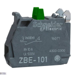 Schneider Electric ZBE101 &mdash; Contact Block Harmony XB4, 1NO, IP20, Silver, 3A, 10A, Slow&ndash;break, Terminal