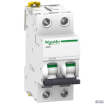 Schneider Electric A9F74202 &mdash; Miniature Circuit Breaker Acti9 IC60N, 2P, 2 A, 6 kA, C Curve, 12&ndash;133 V AC