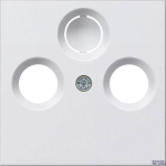 Gira 086903 &mdash; Cover jaoks Coaxial Antenna padrun System 55 Pure White Glossy