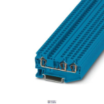 Phoenix Contact 3031403 &mdash; Feed-Through Terminal Block ST 4-TWIN BU, 32A, Spring-Cage &uuml;hendus, Blue, Ns 35/7,5, Ns 35/15