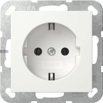 Gira 418803 &mdash; SCHUKO pistikupesa System 55 16 A 250 V~, Pure White Glossy