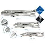 Locking tangid komplekt, 3-piece, Brilliant Tools, BT065003