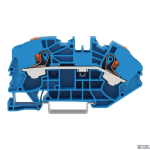 WAGO 2216-7604 &mdash; Supply Terminal Blocks jaoks Distribution Boxes 2-Conductor, 16 mm&sup2;, koos Push-Button, Blue