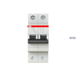 ABB 2CDS212001R0504 &mdash; SH202-C50 Miniature Circuit Breaker - 2P - C - 50 A