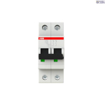 ABB 2CDS252001R0204 &mdash; S202-C20 Miniature Circuit Breaker - 2P - C - 20 A
