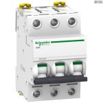 Schneider Electric A9F95304 &mdash; Miniature Circuit Breaker Acti9 iC60L, 3P, 4 A, K Curve, 100 kA, 12&ndash;133 V AC