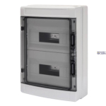 GEWISS GW40104 &mdash; Distribution Board koos Panels koos Window ja Extractable Frame, Pre- Arranged jaoks klemme, (12x2) 24m Ip65