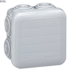 Legrand 092005 &mdash; Junction Box Plexo 65&times;65, 78&times;46mm, 78mm, Grey, IP55