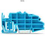 WAGO 2009-305 &mdash; Busbar Carrier Blue, 7.5 mm Thick, koos End Stop Function ja Detachable Separator Plate