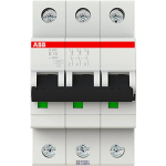 ABB 2CDS253001R0105 &mdash; S203-B10 Miniature Circuit Breaker - 3P - B - 10 A