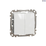Schneider Electric SDD111105 &mdash; Installation Switch Sedna Design & Elements, White, 2-circuits Switch 10AX, professionaalne