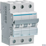 Hager MCN306 &mdash; Circuit Breaker 3P, 6 kA C-6 A, 3M