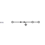 WAGO 2216-1307 &mdash; Ground Terminal Block 3-Conductor, 16 mm&sup2;, koos Push-Button, roheline-Yellow