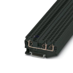 Phoenix Contact 3037407 &mdash; Feed-Through Terminal Block ST 4-TWIN BK, 32A, Spring-Cage &uuml;hendus, must, Ns 35/7,5, Ns 35/15