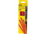 hot adhesive rods 11,2 mm x 200 mm, sarkanas, 5 tk, 45-71207, DREL