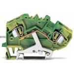 WAGO 782-607 &mdash; Ground Terminal Block 2-Conductor, 6 mm&sup2;, Cage klamber&reg;, roheline-Yellow