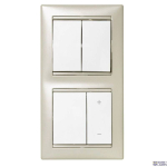 Legrand 774408 &mdash; Switch Double 2-way Valena Life White, 1P, 10A, 250V, IP31
