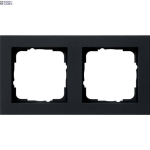 Gira 021209 &mdash; kattepiire E2 must Matt (Lacquered) 2-Gang, Halogen-Free Shatter-Proof Thermoplastic