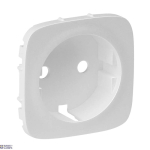 Legrand 755209 &mdash; Schuko padrun Outlet Cover Allure Pearl, 2P+E, Schuko, 53.1&times;53.1&times;19.95mm