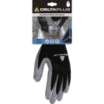 Textile t&ouml;&ouml;kindad, polyester, nitrile palm, 9, Delta Plus, DPVE712GR09