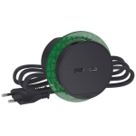 Schneider Electric INS44009 &mdash; Desk &uuml;hendus Unit Unica System+, Anthracite, Desk Unit XS koos USB Type A ja USB Type C