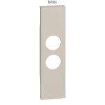 BTicino KM09 &mdash; Television/Radio/Satellite padrun Cover Living Now 1 Module, IP20, Beige, Straight, IK04