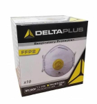 Disposable mask koos valve FFP2, 10 tk., Delta Plus, M1200V