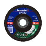 SPECIALIST+ flap grinding disks BASIC ZK100, 125 mm, 250-51210